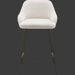 Fabric and Metal Counter Stool