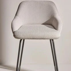 Fabric and Metal Counter Stool