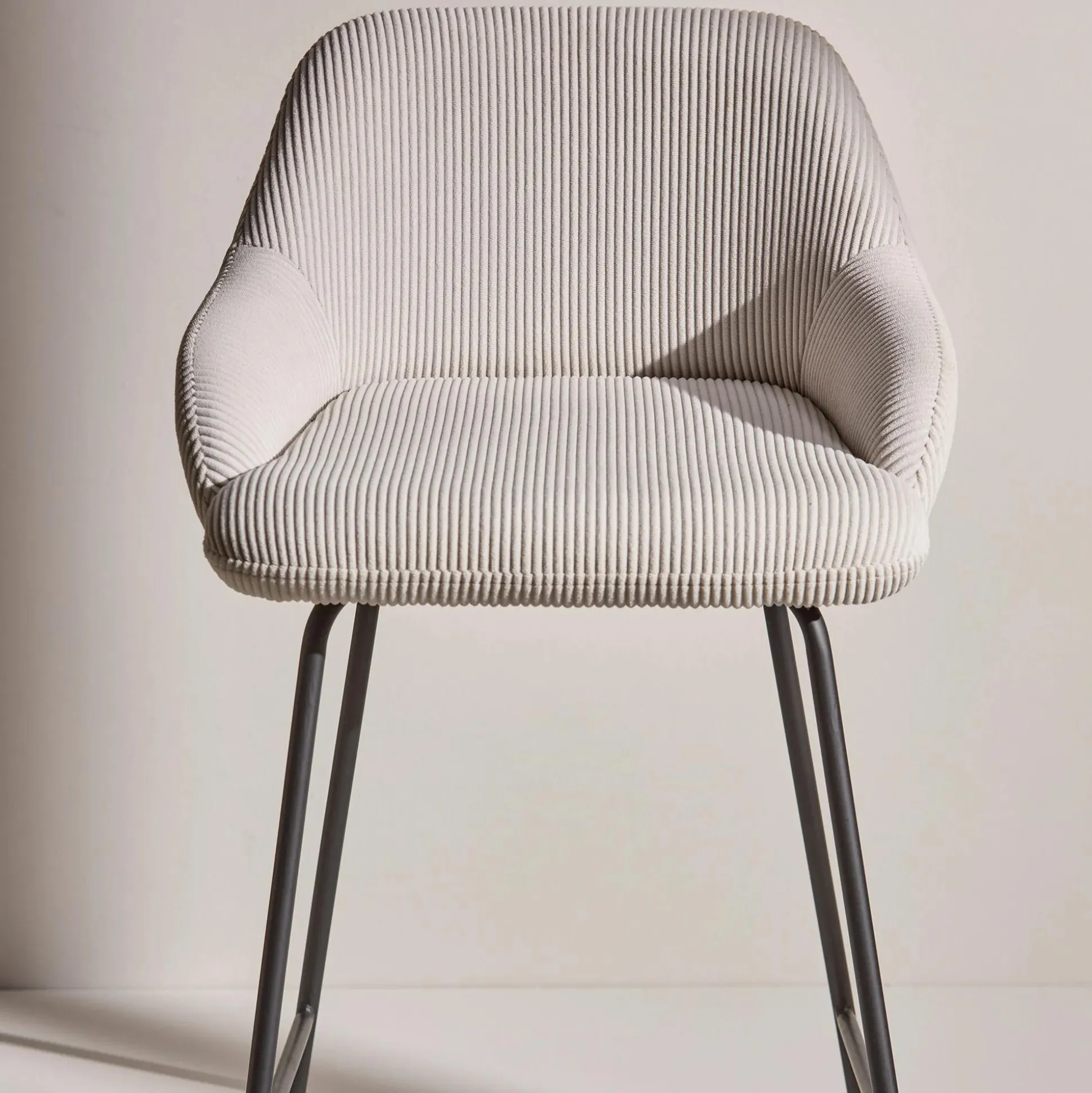 Fabric and Metal Counter Stool