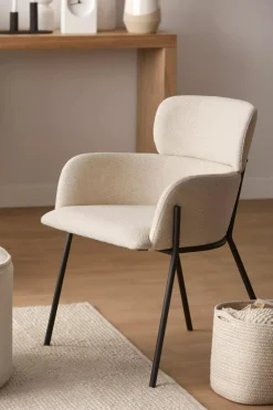 Fabric and Metal Dining Chair