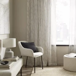 Fabric and Metal Dining Chair