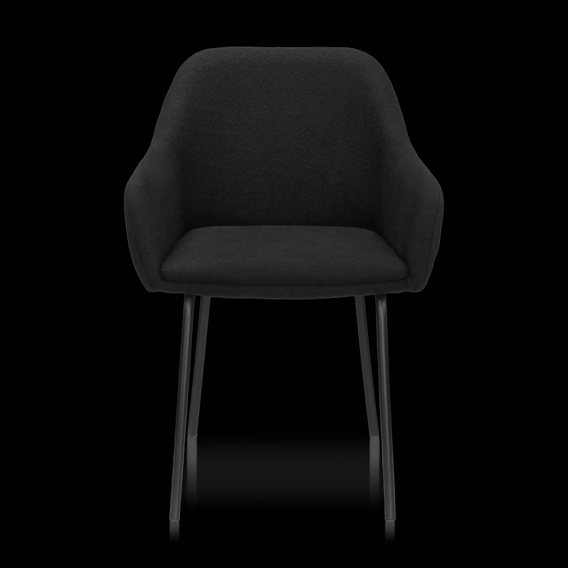 Fabric and Metal Dining Chair