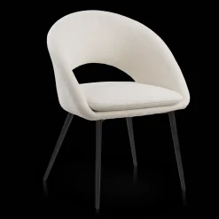 Fabric and Metal Dining Chair