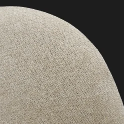 Fabric and Natural Wood Dining Chair