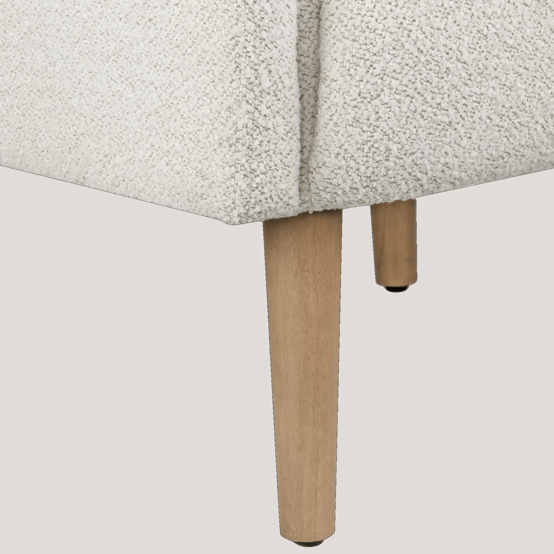 Fabric and wood accent chair