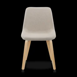 Fabric and Wood Dining Chair