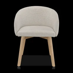 Fabric and Wood Dining Chair