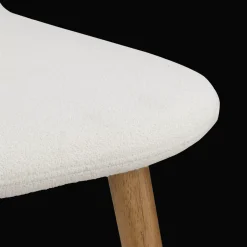 Fabric and Wood Dining Chair