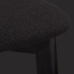 Fabric and Wood Dining Chair