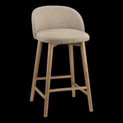 Fabric and Wood Stool