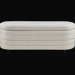 Fabric Ottoman with Storage