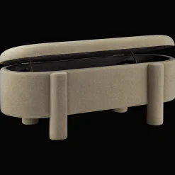 Fabric Ottoman with Storage