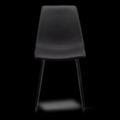 Faux Leather and Metal Dining Chair