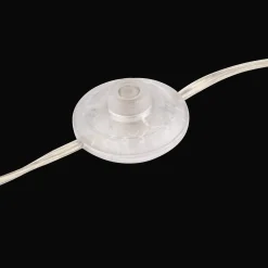 Floor Lamp with Cream Shade and Gold Base