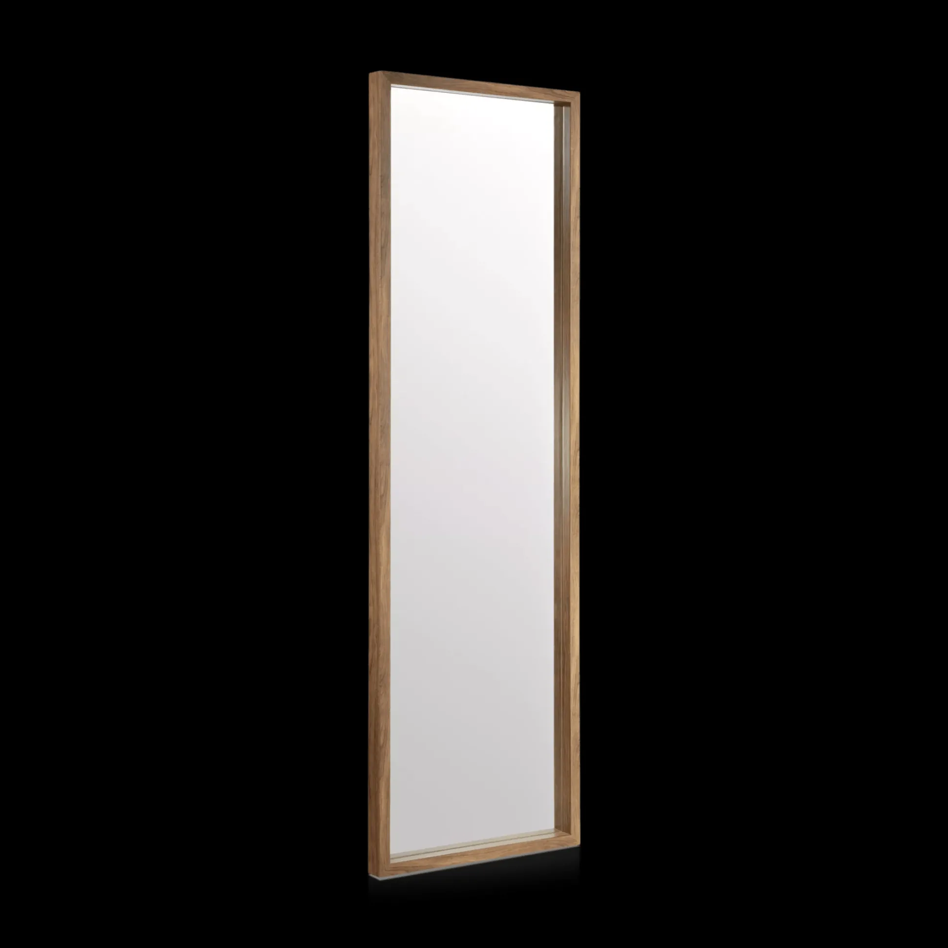 Full-Length Mirror with Wood-Like Frame