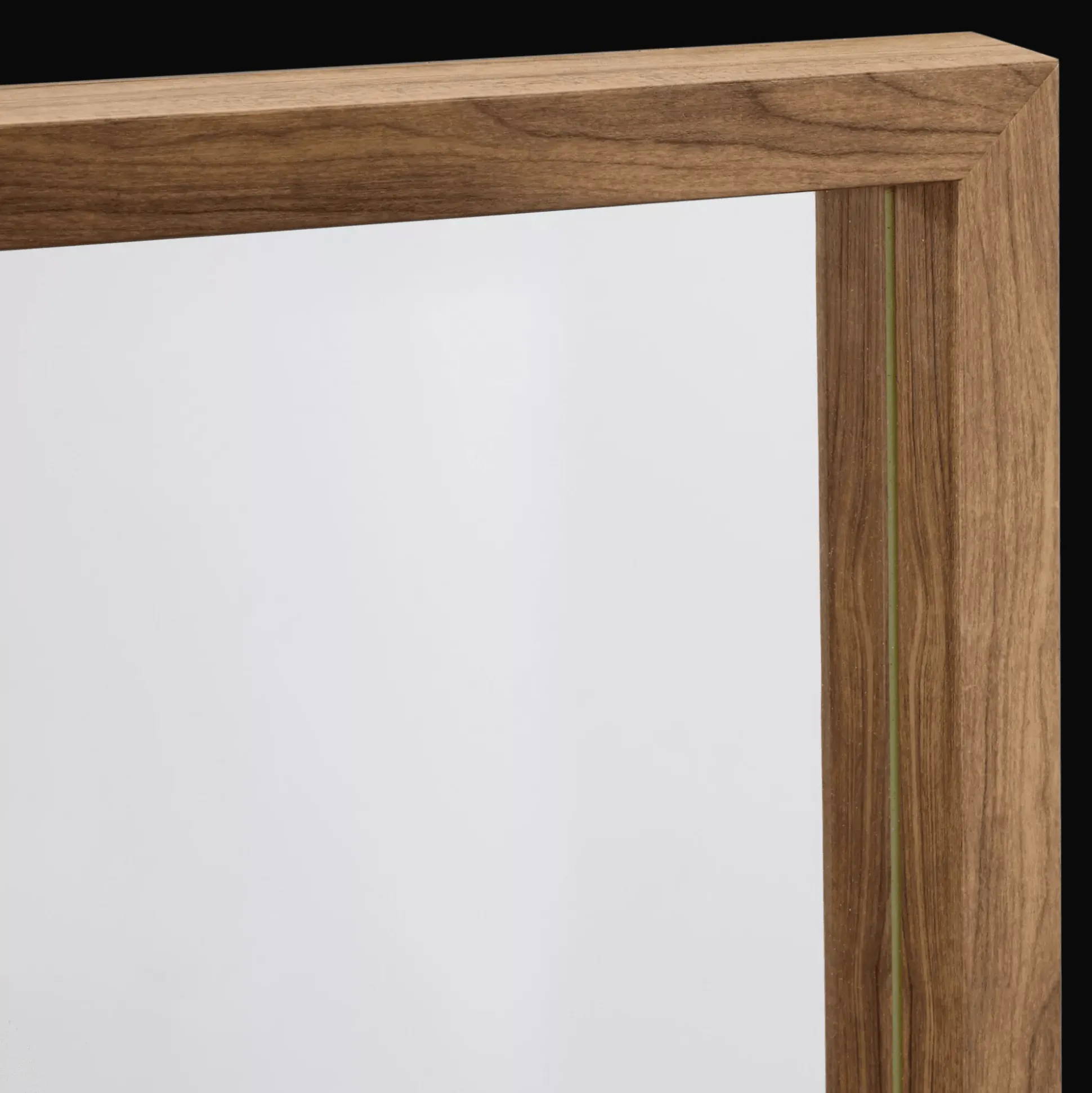 Full-Length Mirror with Wood-Like Frame