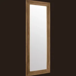 Full-Length Pine Wood Framed Mirror