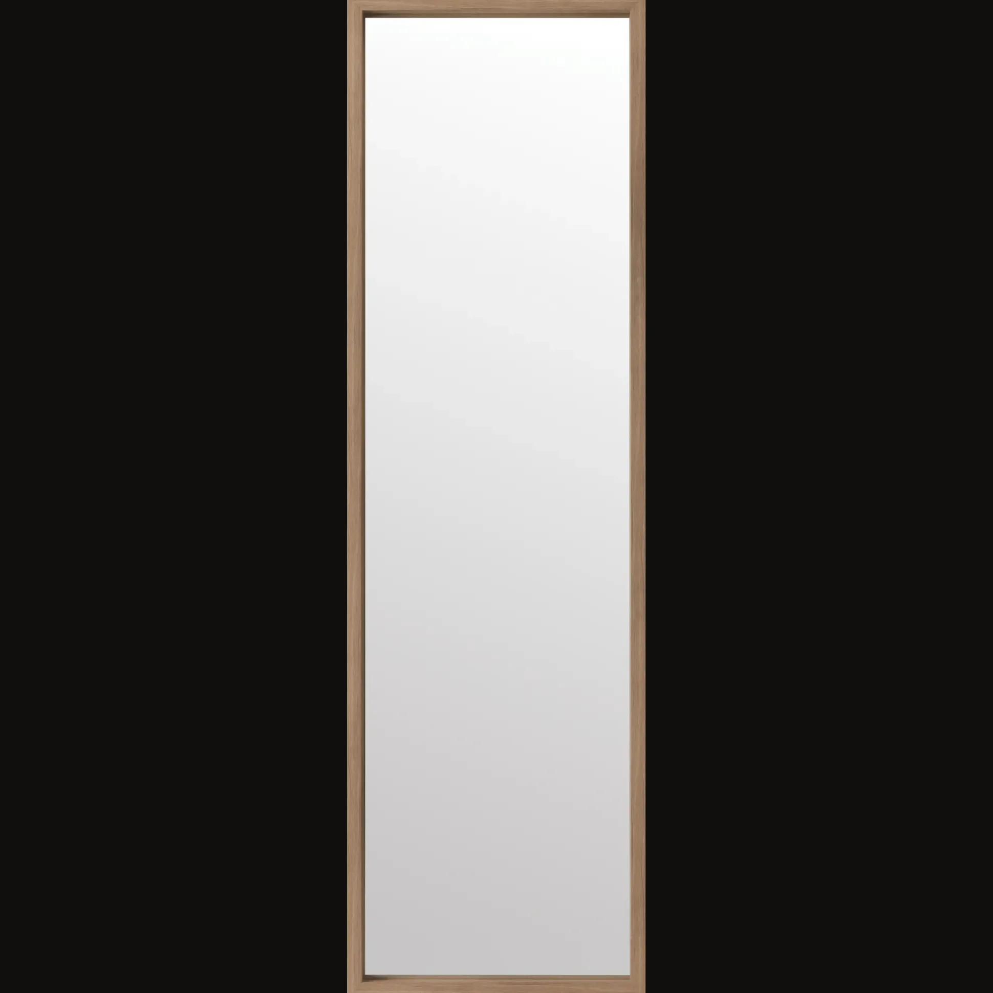 Full-Size Mirror with Wood Frame