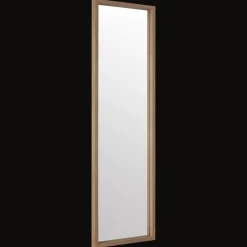 Full-Size Mirror with Wood Frame