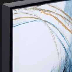 Gel-Embellished Abstract Framed Art