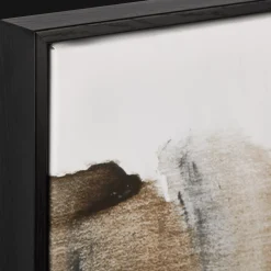 Gel-Embellished Neutral & Blue Canvas