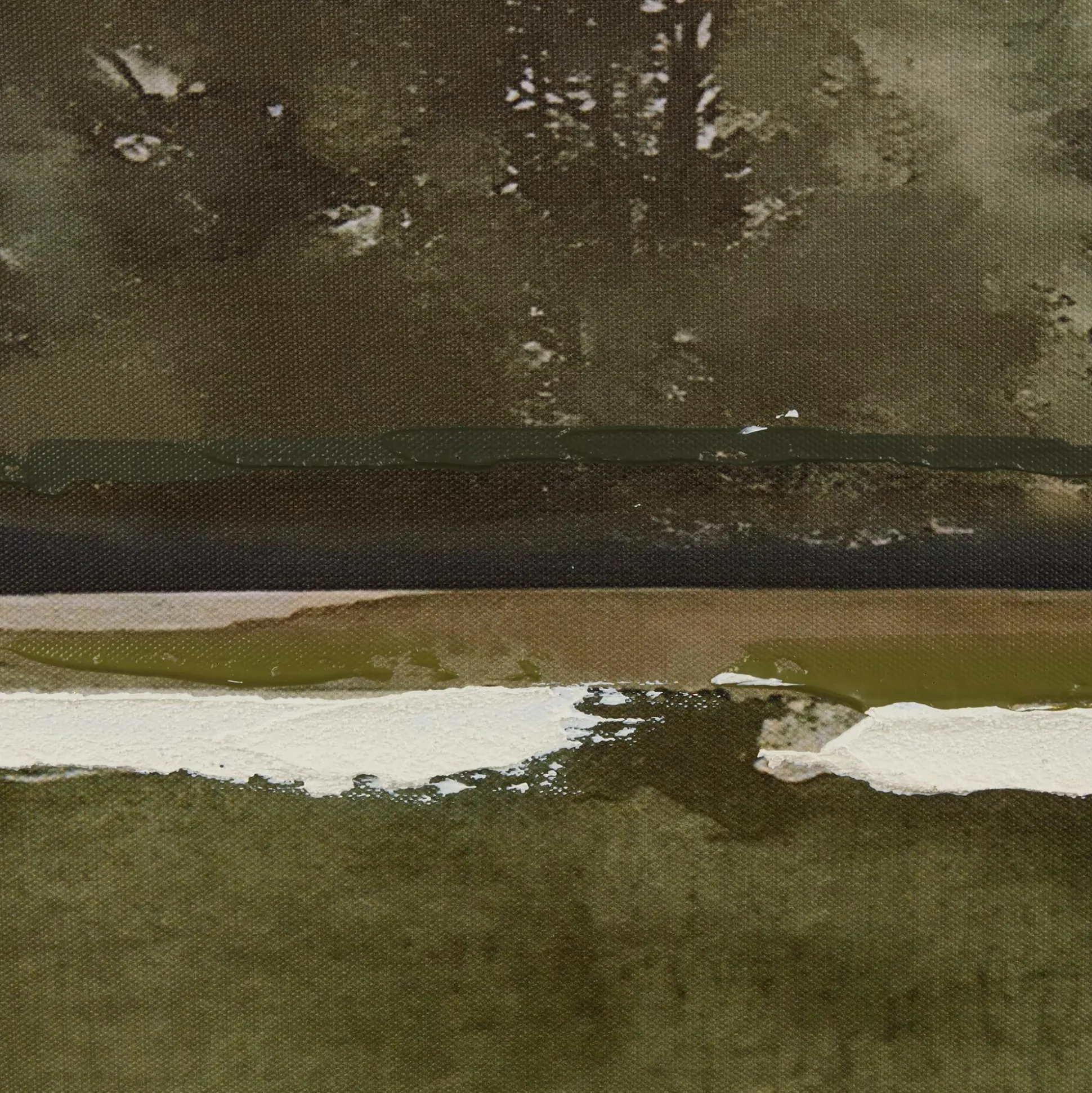 Gel-Embellished Watercolor Landscape Framed Art