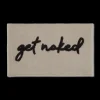 Get Naked Typography Bath Mat