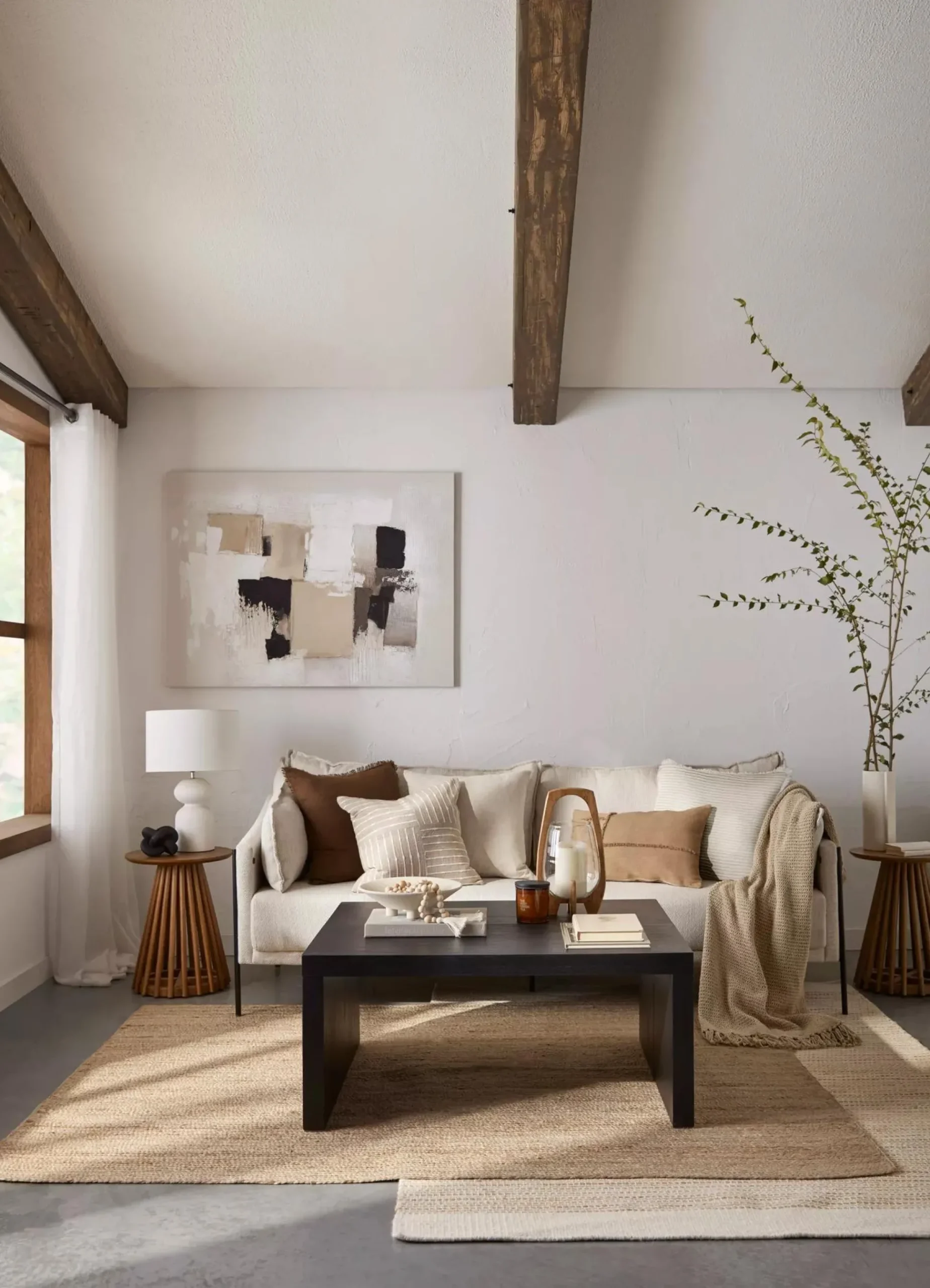 Glass Candle Holder with Wooden Base