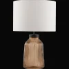 Glass Ribbed Table Lamp