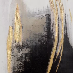 Gold Abstract Printed Framed Art