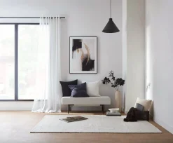 Gold Abstract Printed Framed Art