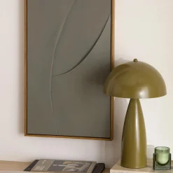 Green Abstract Framed Art