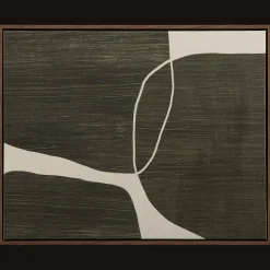 Green Abstract Framed Art