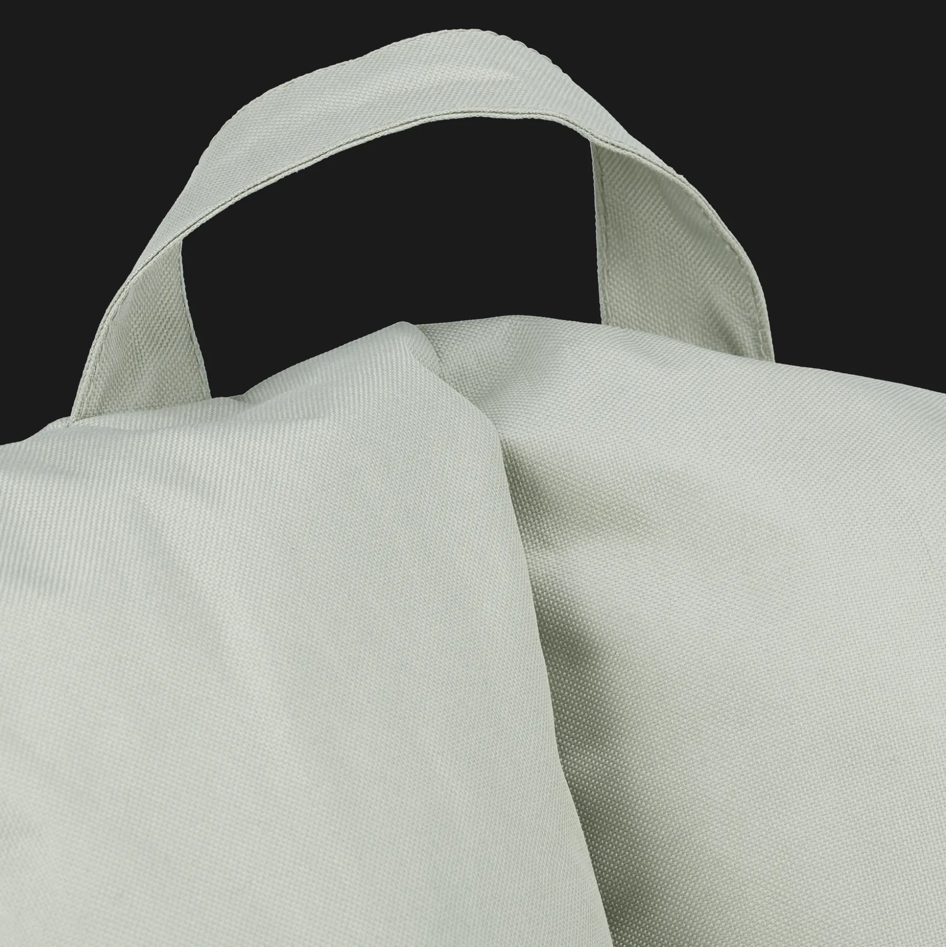 Green Canvas Bean Bag