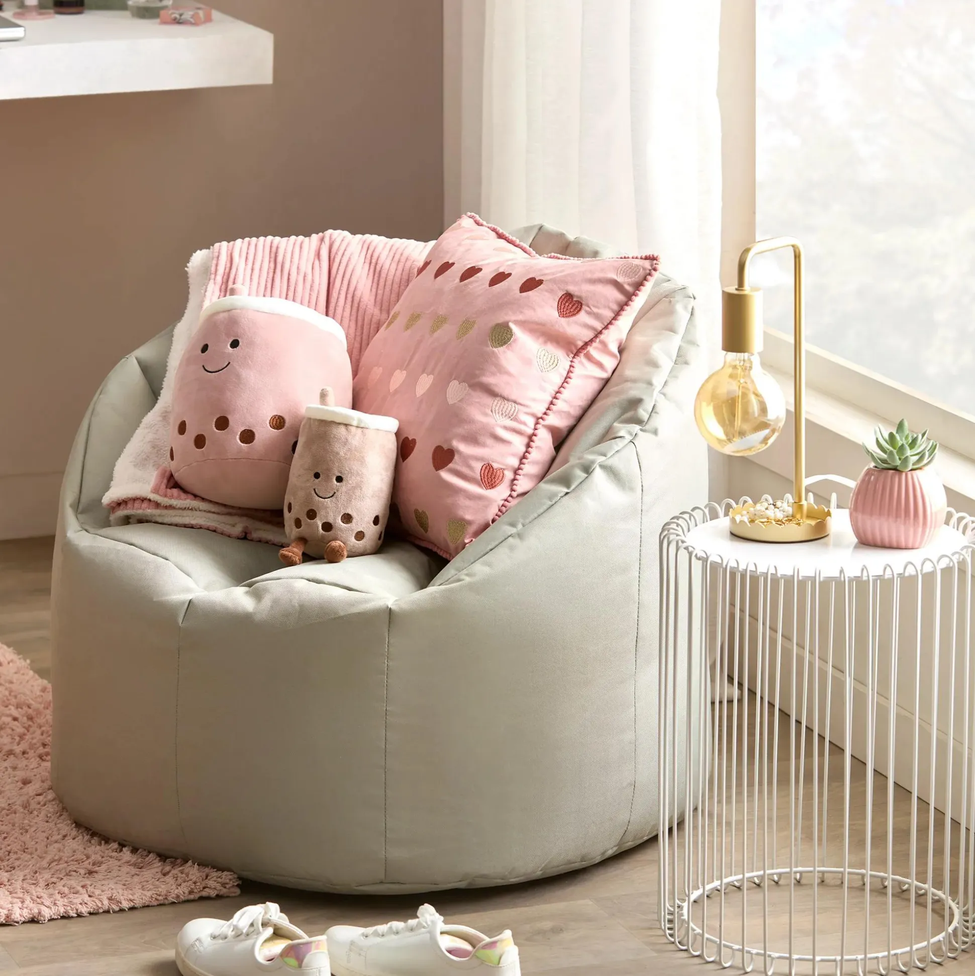 Green Canvas Bean Bag