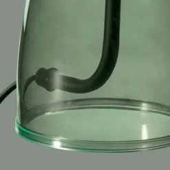 Green Glass Mushroom Table Lamp