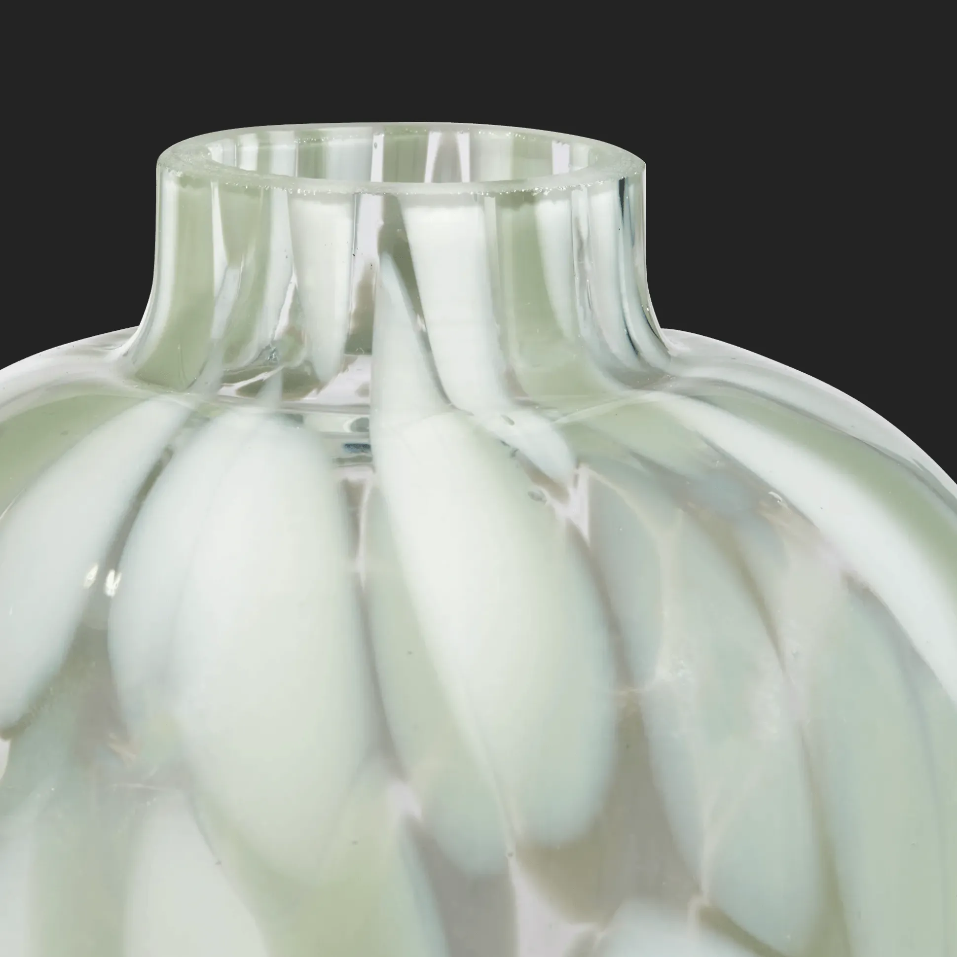 Green Glass Table vase