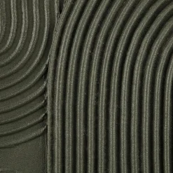 Green Lines Oil Painted Canvas