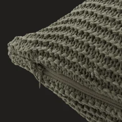 Green Lonny Knit Throw Pillow