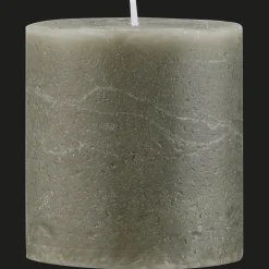 Green Marled Short Candle
