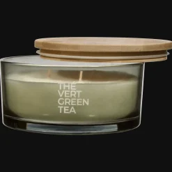 Green Tea Candle with Wooden Lid