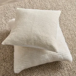 Grey Maddox Faux Fur Decorative Pillow