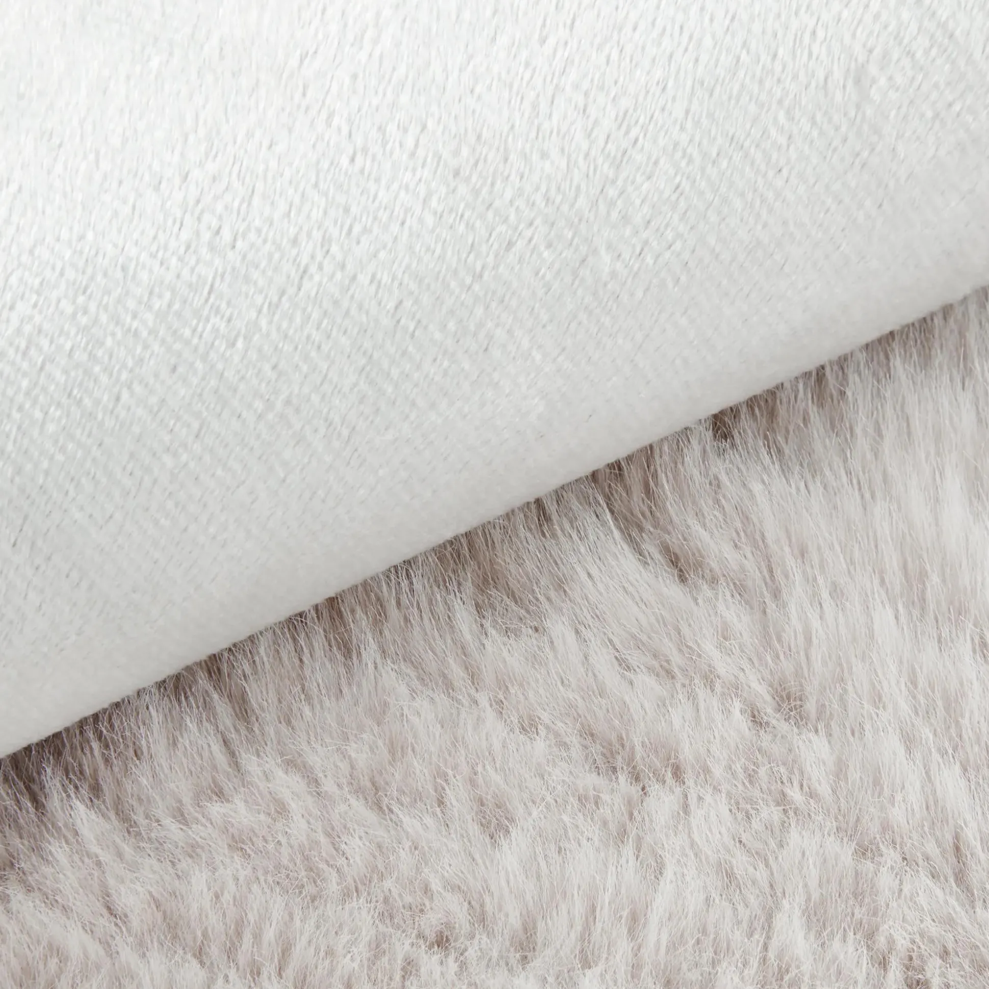 Grey Maddox Faux Fur Throw