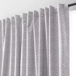Grey Toulouse Blackout Curtain with Hidden Backtab