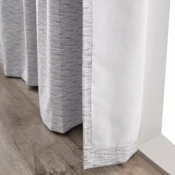 Grey Toulouse Blackout Curtain with Hidden Backtab