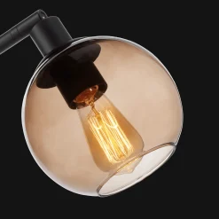 2-Head Glass Floor Lamp