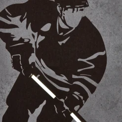 Hockey Player LED Wall art
