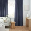 Indigo Taha Rod Pocket Back Tab Blackout Curtain