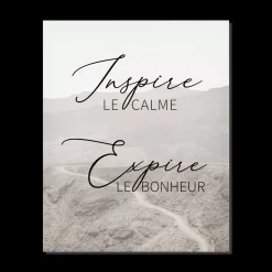 Inspire Expire Printed Canvas