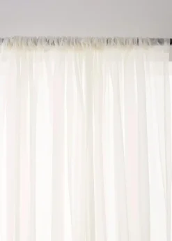 Ivory Rod Pocket Sheer Curtain